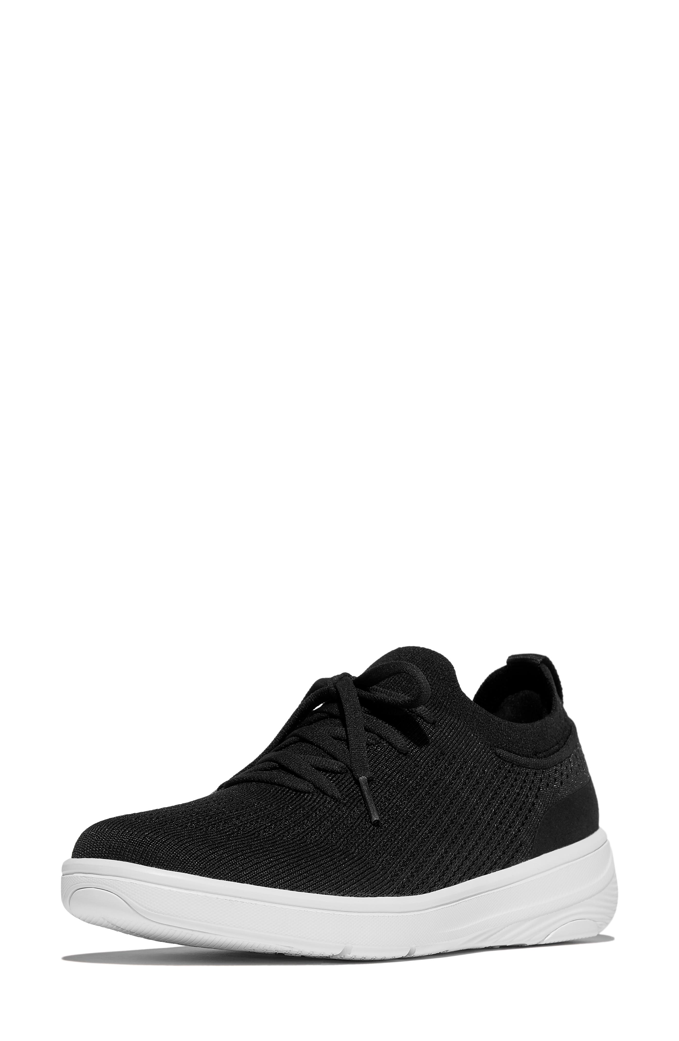 FitFlop SUPER-Q Knit Sneaker, Alternate, color, Black