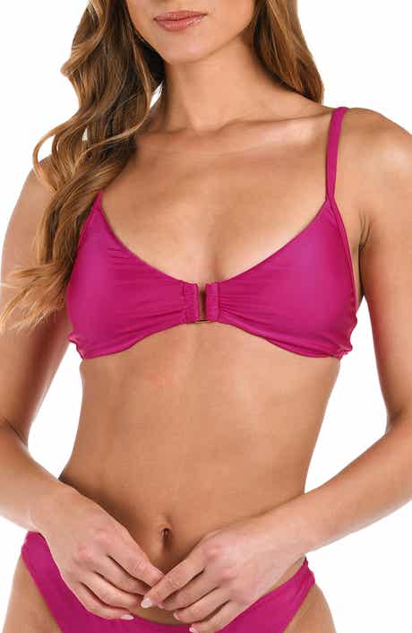 L'AGENCE Yazmin Shimmer Swim Top