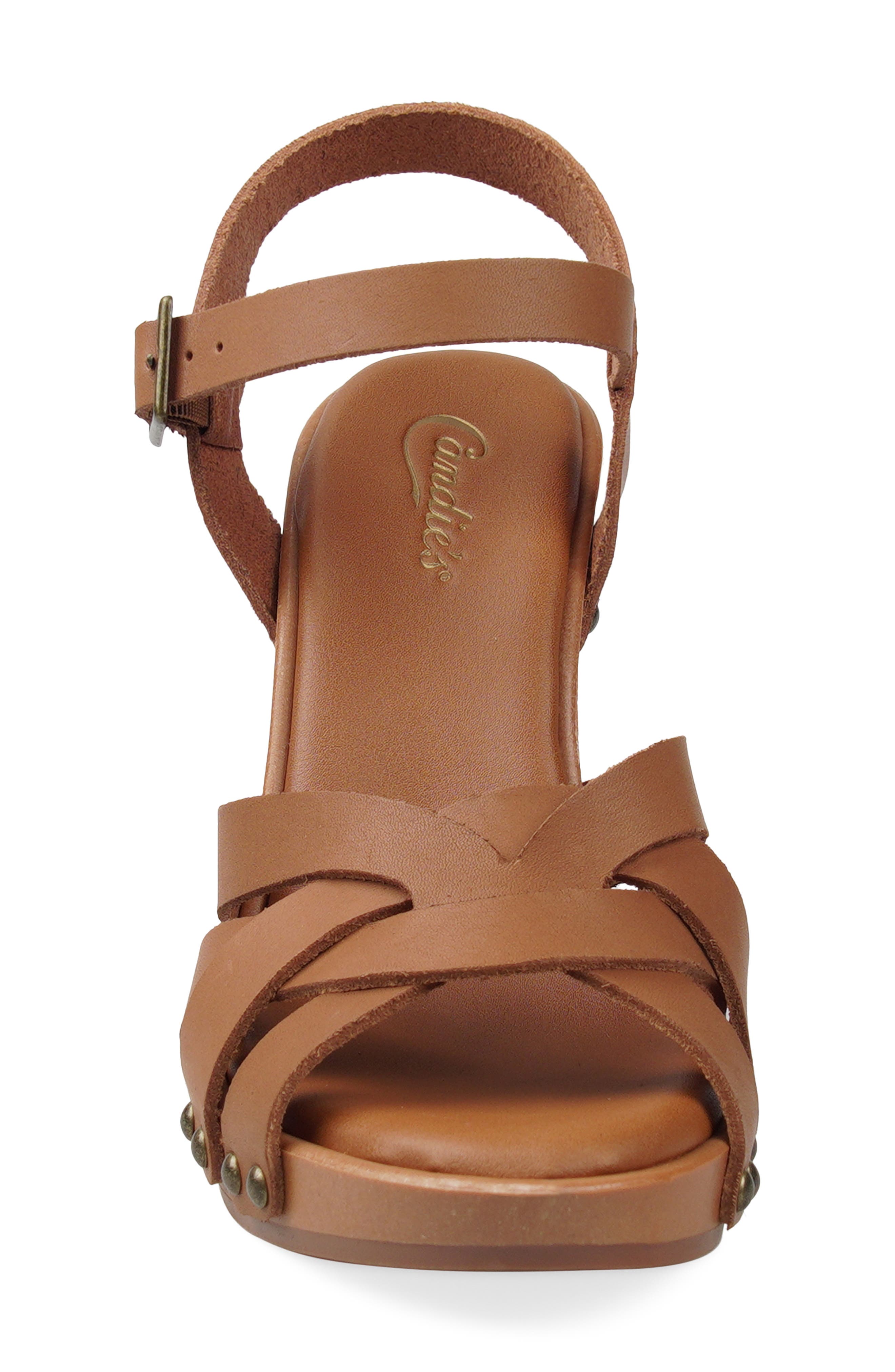 Gia Ankle Strap Platform Sandal, Alternate, color, TAN LEATHER