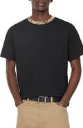 Burberry Check Trim Cotton T-shirt