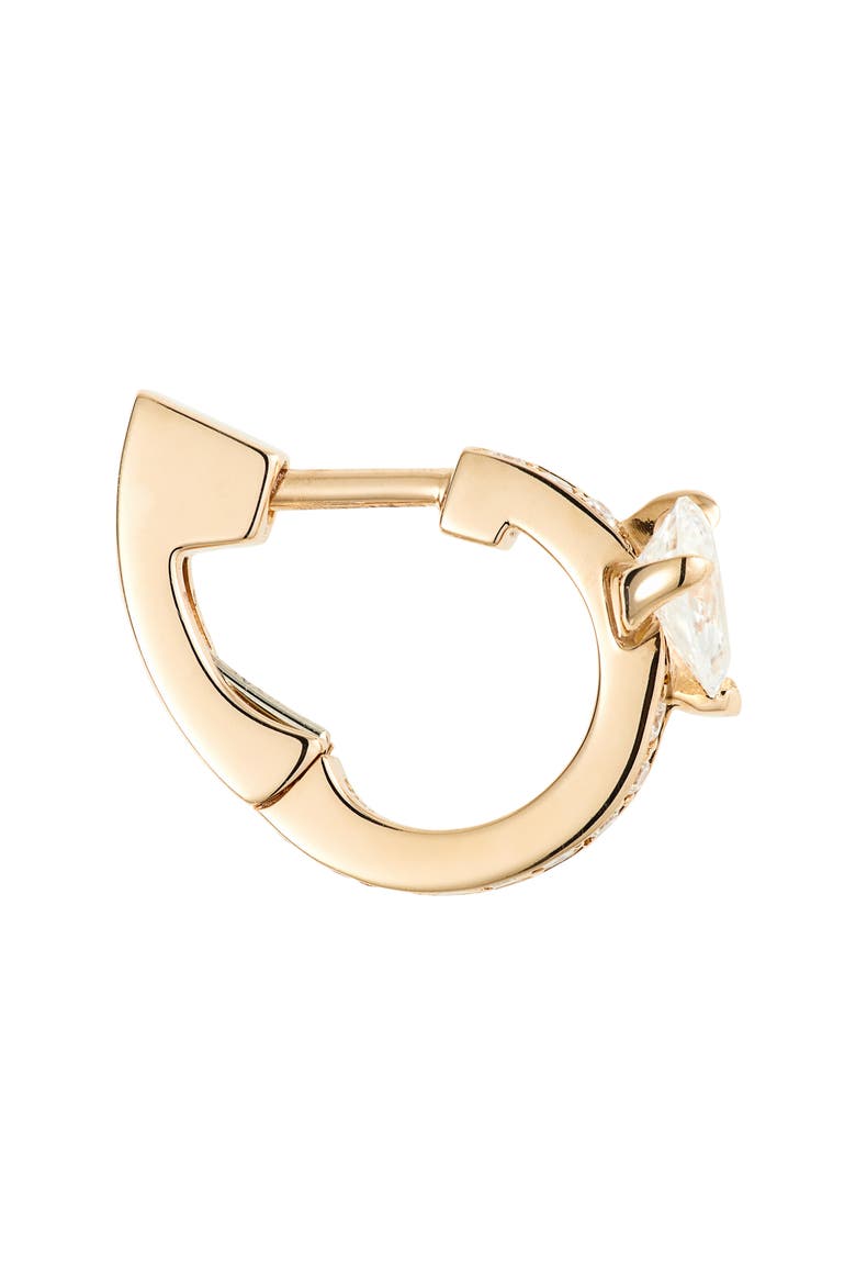 Serti Sur Vide Diamond Single Earring, Alternate, color, ROSE GOLD