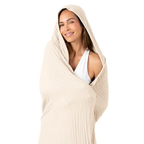 Comfy Cubs Adult Hooded Towel Large In Sand