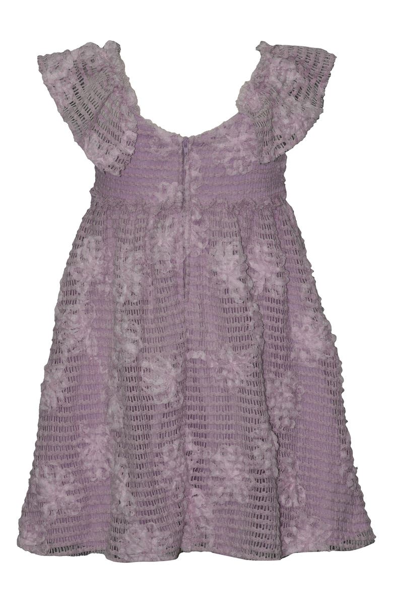 Iris & Ivy Kids' Soutache Flutter Sleeve Dress, Alternate, color, Lavendar