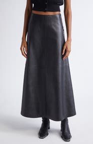 Alexander Wang Chain Zip Leather Skirt