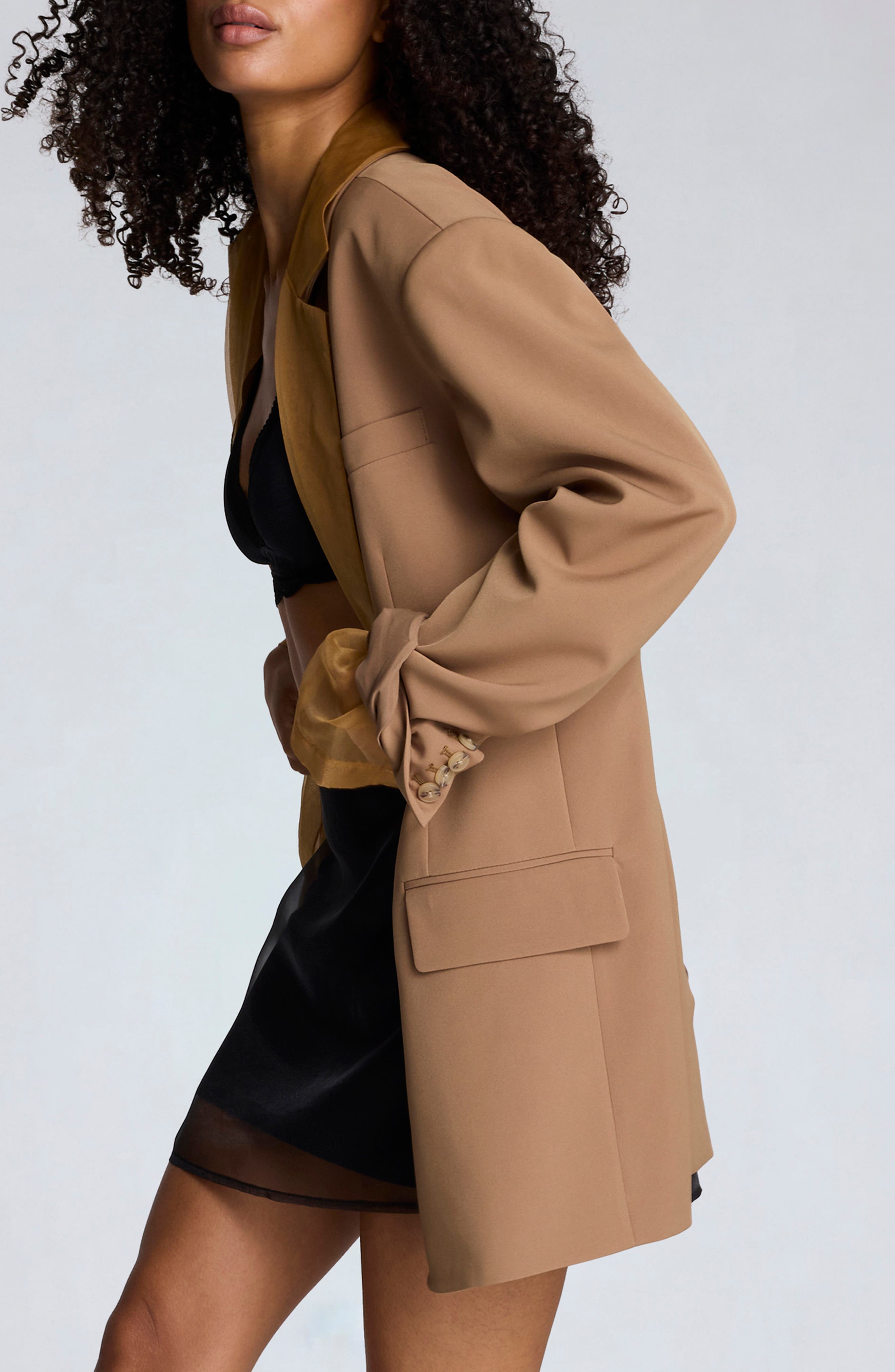 Three-Button Boyfriend Blazer - image 2