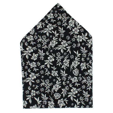 Oleander Floral and Vine Patterned Handkerchief (Single)
