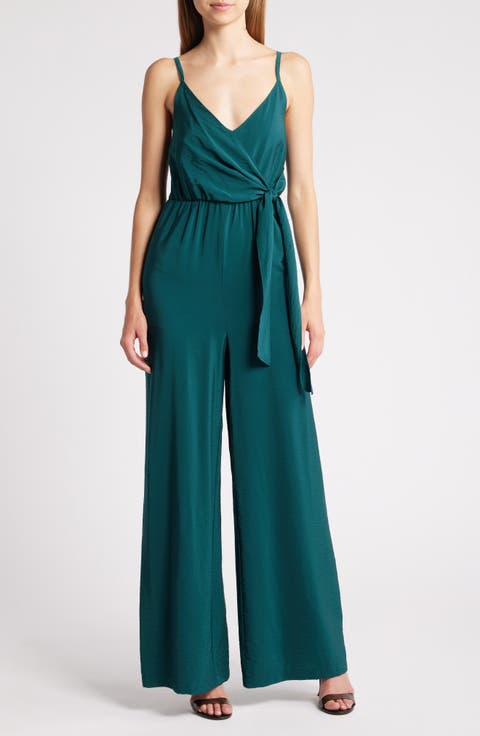 Side Tie Wide Leg Jumpsuit