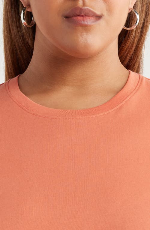 Nordstrom Relaxed Fit Pima Cotton Crewneck T-shirt In Orange