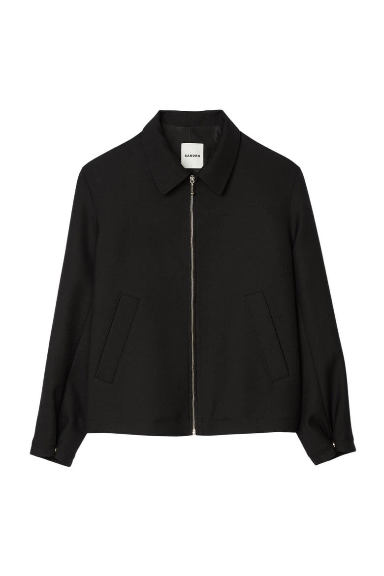 Zip-up jacket, Alternate, color, Black