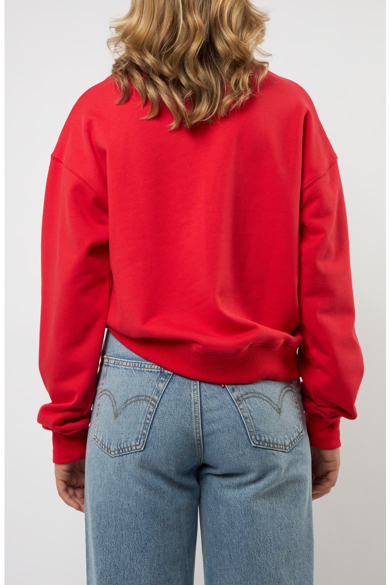 Vie Ta Vie Cotton Graphic Sweatshirt, Alternate, color, RED