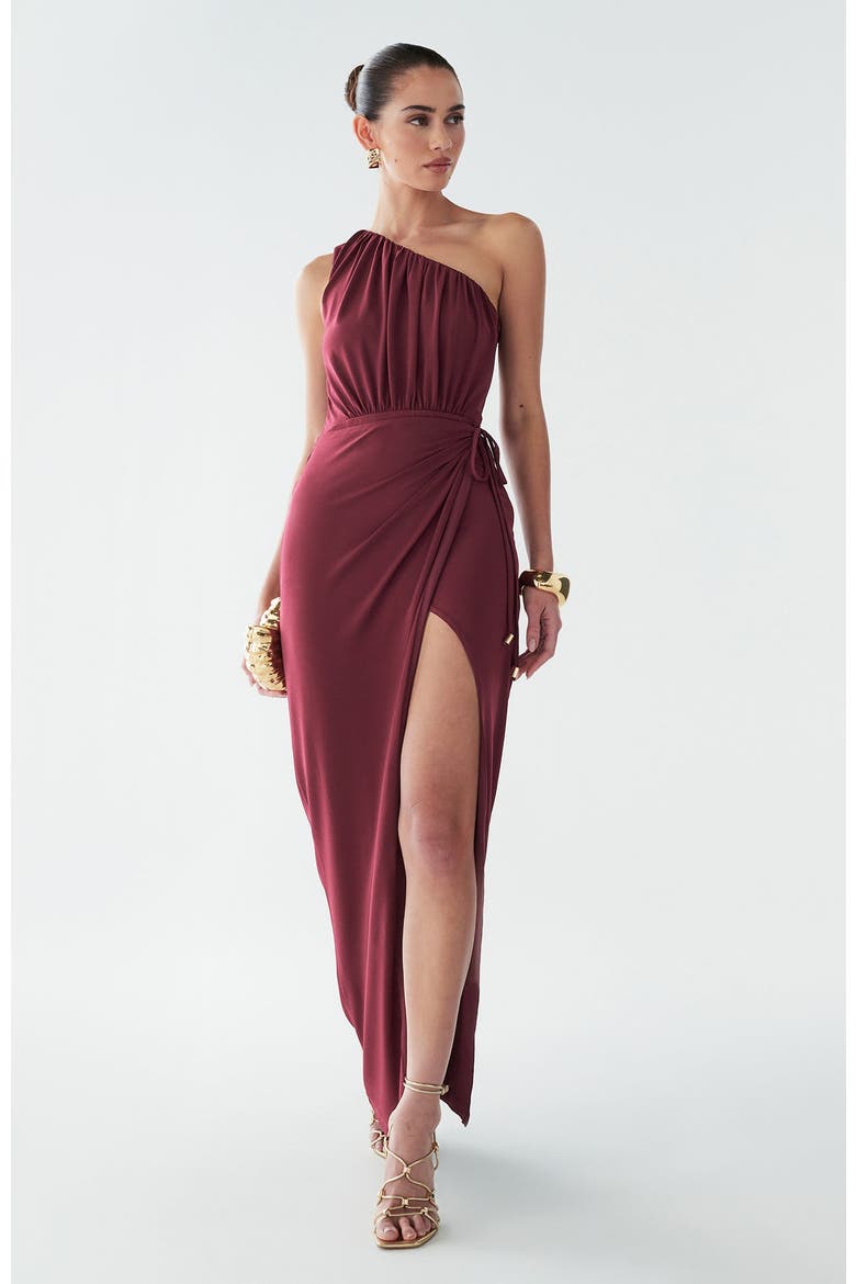 Avenly Maxi Dress, Alternate, color, Burgundy