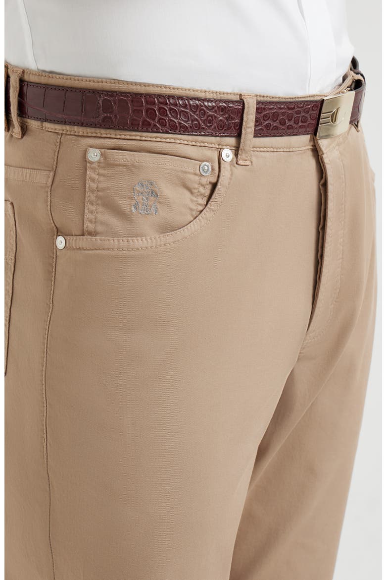 Comfort gabardine trousers, Alternate, color, Biscuit