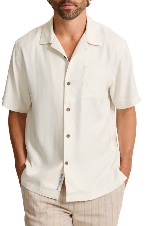 Tide & Time Floral Silk Camp Shirt