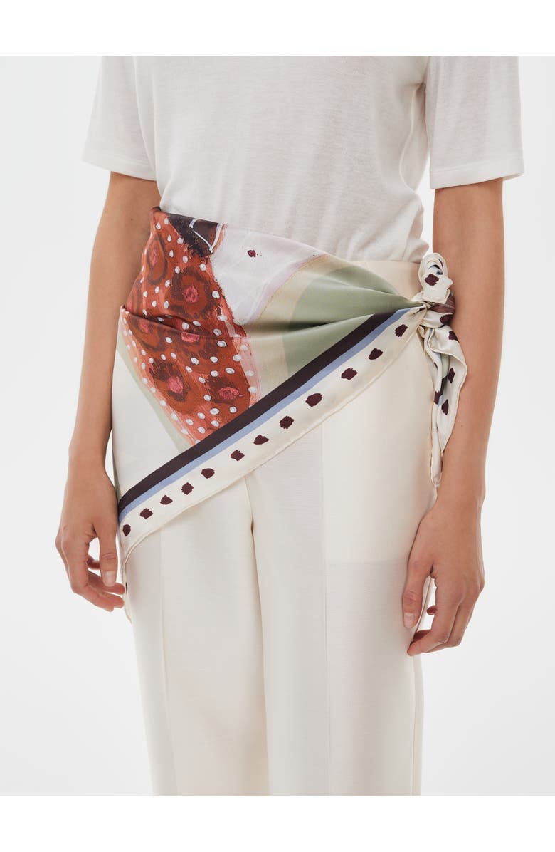 Alas Hand Rolled Floral Silk Shawl, Alternate, color, Print 'The Botanists Gift'