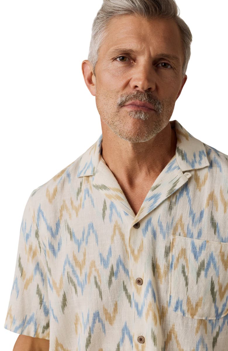 Faherty Organic Cotton Button-Up Camp Shirt, Alternate, color, 