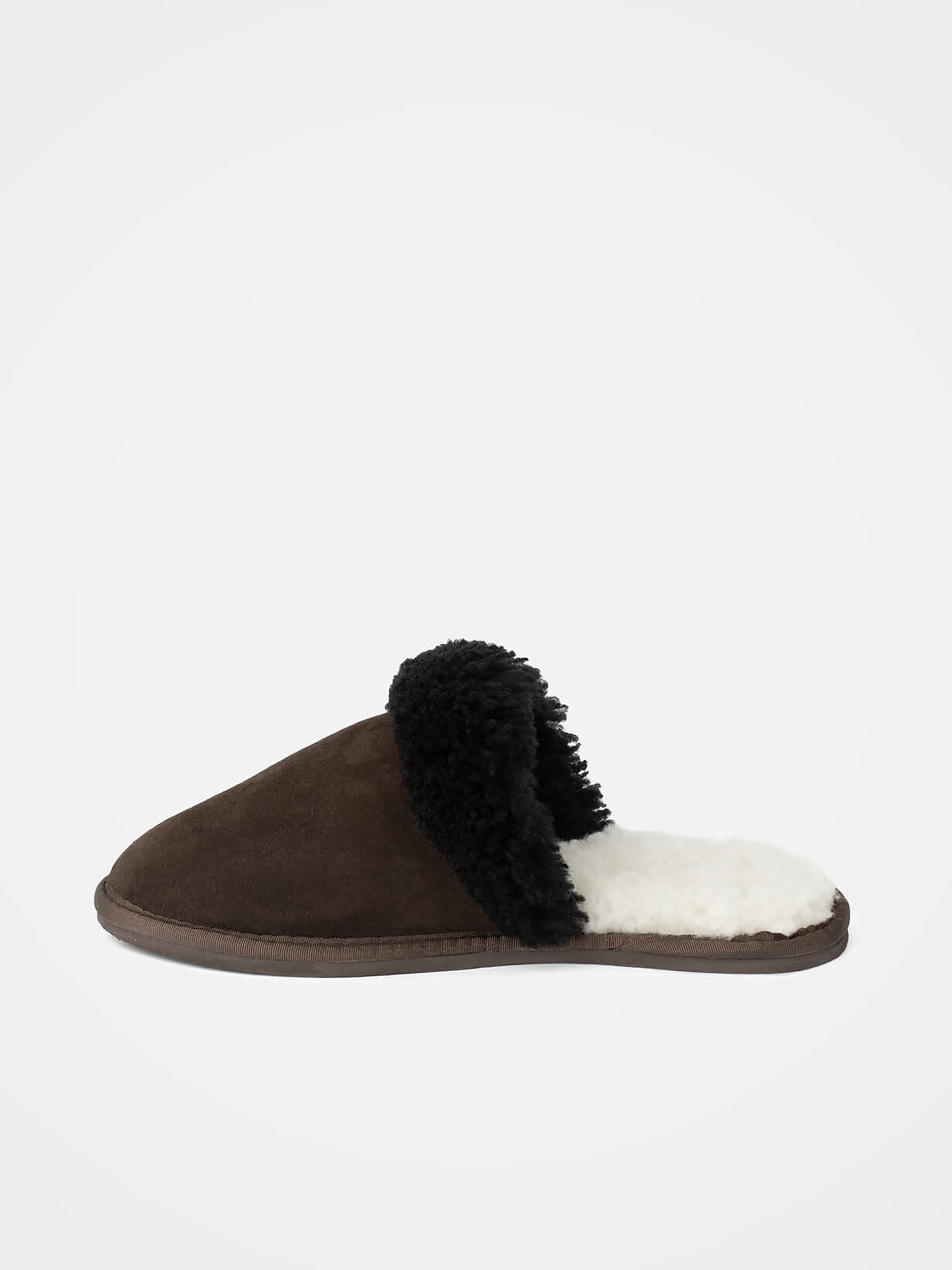 Celtic & Co. British Shearling Mules, Alternate, color, Mocca