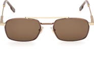 ZEGNA 54mm Square Sunglasses