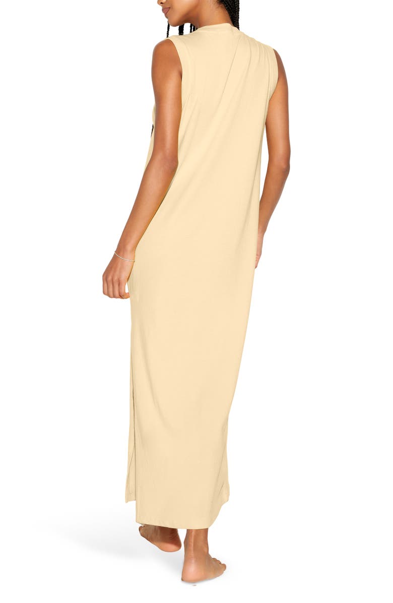 Spiritual Gangster LA Mullholland Cotton Maxi Dress, Alternate, color, Mellow Yellow