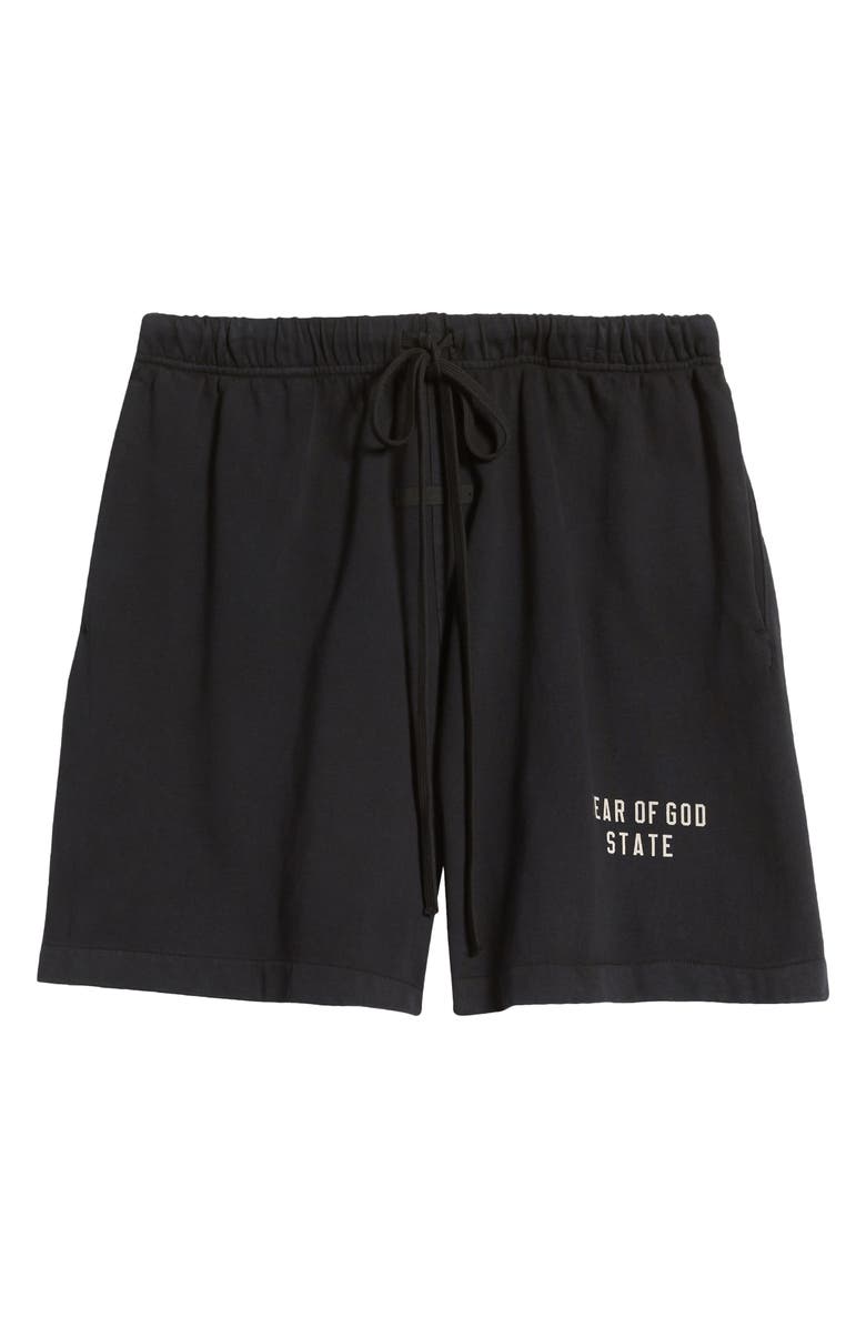 Fear of God Essentials Gender Inclusive Heavy Cotton Jersey Soccer Sweat Shorts, Alternate, color, 