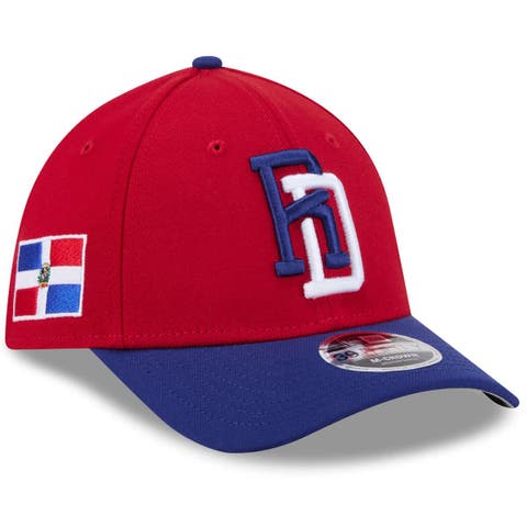 Men's New Era  Red/Blue Dominican Republic Baseball 2026 World Baseball Classic M-Crown 39THIRTY Flex Hat