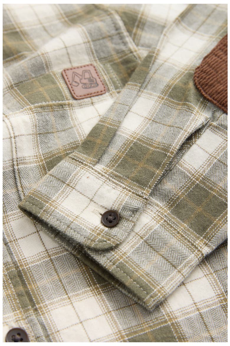 Kids' Check Cotton Flannel Button-Up Shirt, Alternate, color, MULTI