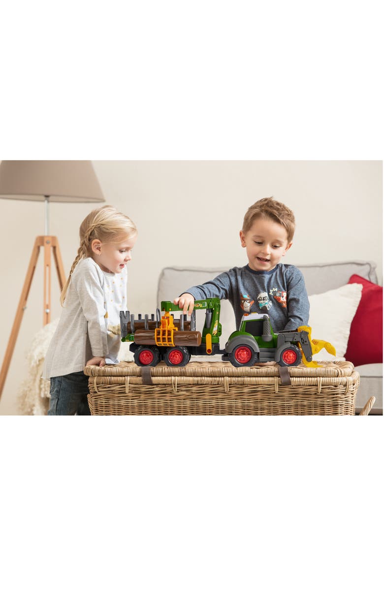 Dickie Toys HK Ltd Happy Fendt 25 Inch Forester Truck And Trailer, Alternate, color, Green