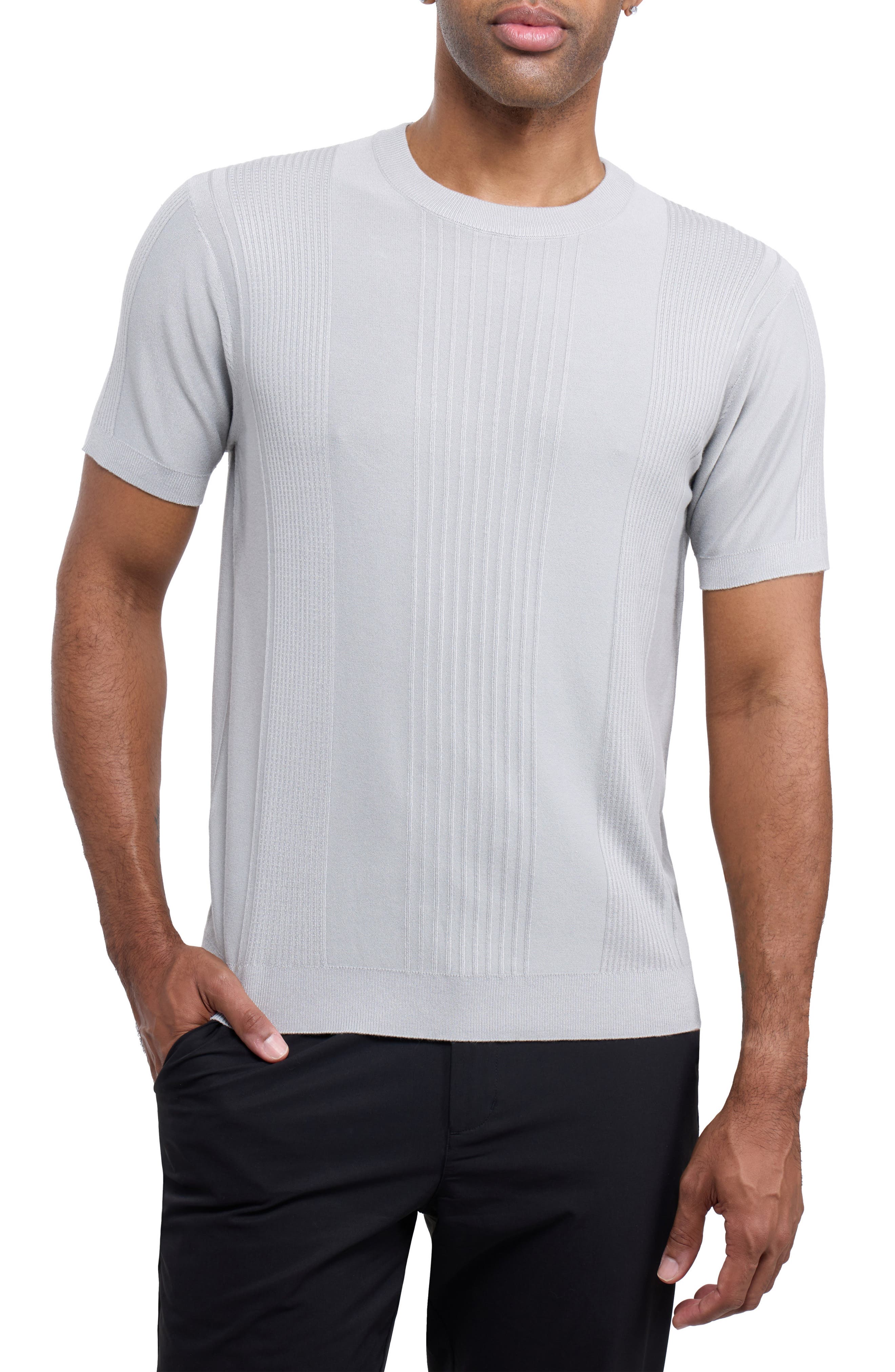 Stripe Short Sleeve Sweater - image 3