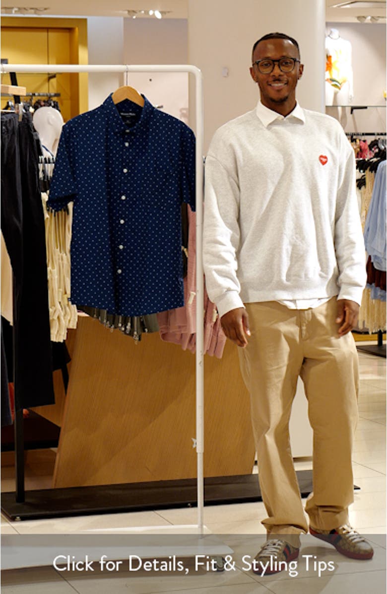 Leeward Trim Fit Short Sleeve Performance Button-Up Shirt, sales video thumbnail