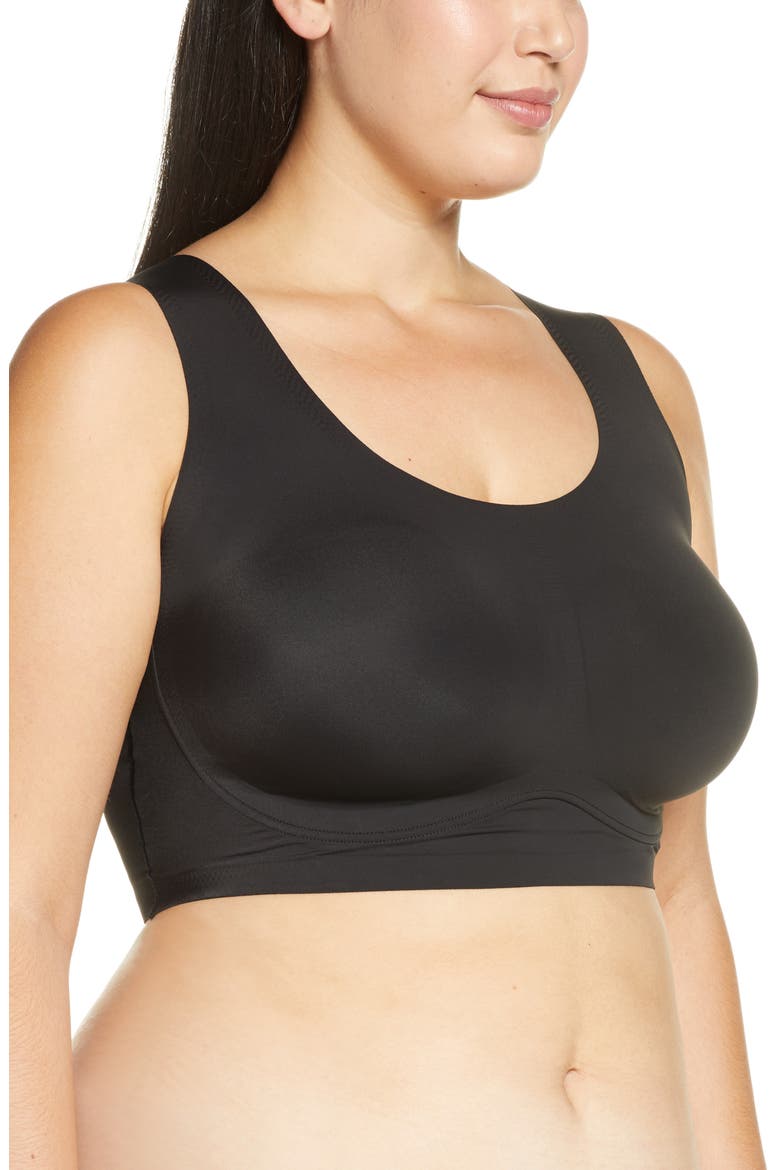 True Body Lift Scoop Neck Bra, Alternate, color, BLACK