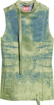 DIESEL® De-Vantos Satin Denim Vest