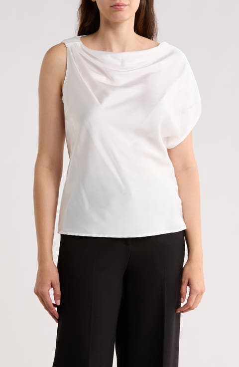 Asymmetric Satin Top
