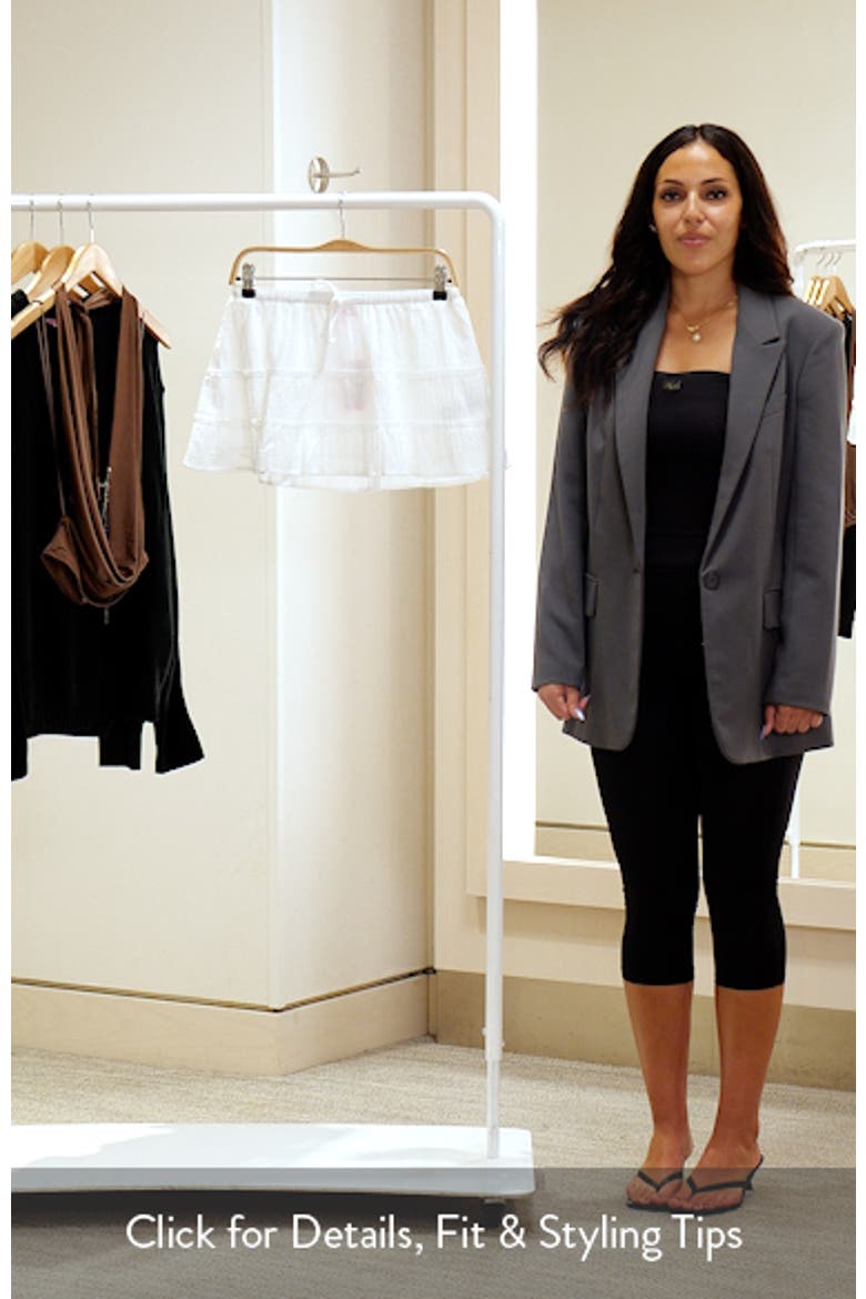 Lora Tiered Cotton Drawstring Miniskirt video