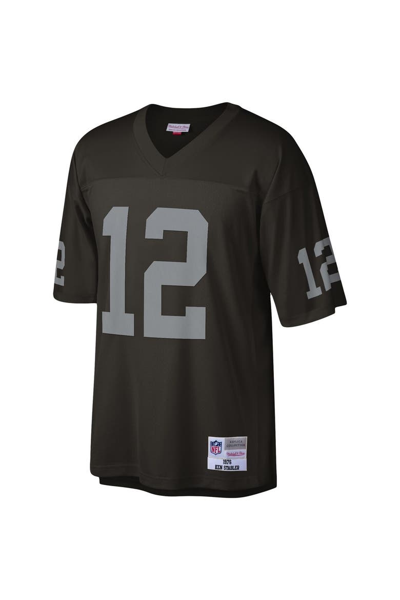 Men's Mitchell & Ness Ken Stabler Black Las Vegas Raiders Legacy Replica Jersey, Alternate, color, Black