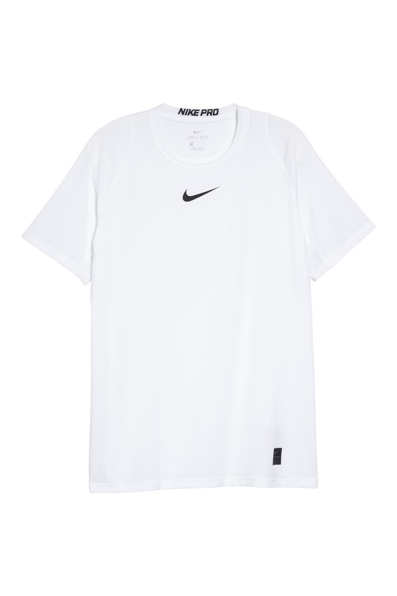 Pro Fitted T-Shirt, Alternate, color, WHITE/BLACK/BLACK