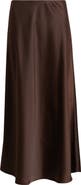 Anne Klein A-Line Satin Skirt