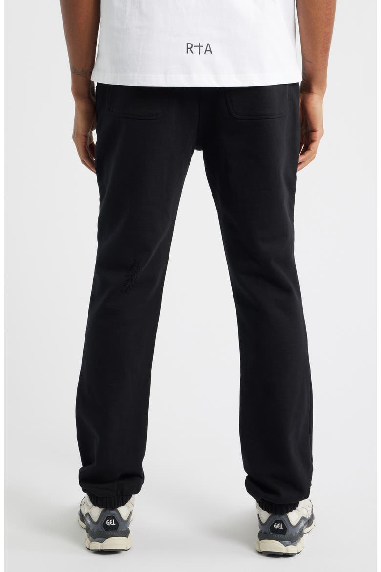 Owen Cotton Drawstring Joggers, Alternate, color, BLACK COLLEGIATE