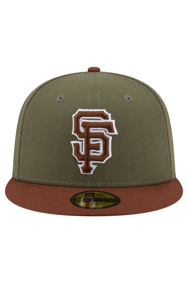Men's New Era Olive/Brown San Francisco Giants Color Pack 59FIFTY Fitted Hat, Alternate, color, Olive
