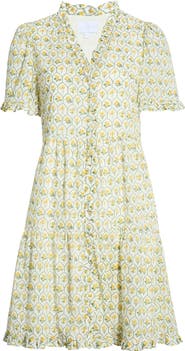 SUGARLIPS Trinny Floral Print Ruffle Dress