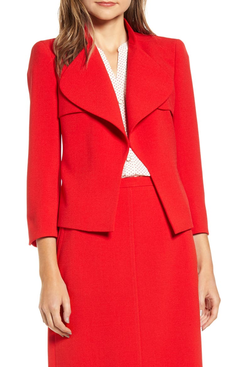 Trench Suit Jacket, Main, color, PINOT