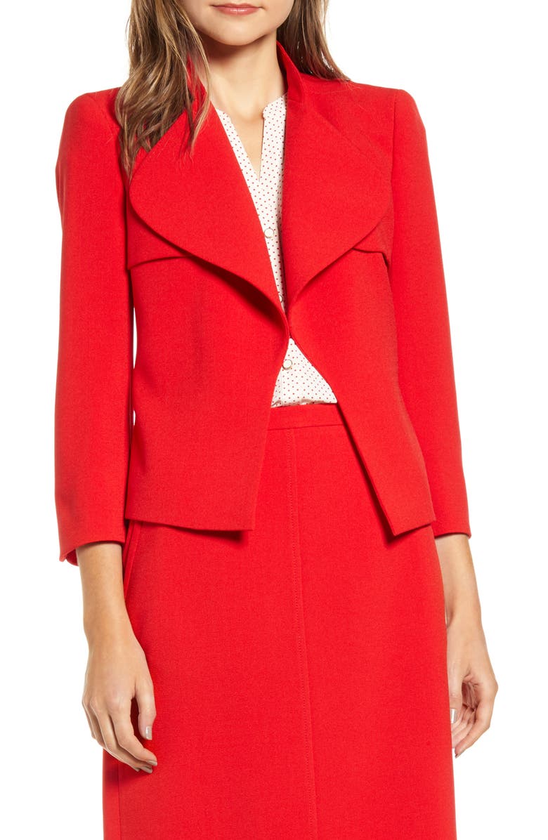Anne Klein Trench Suit Jacket, Main, color, 
