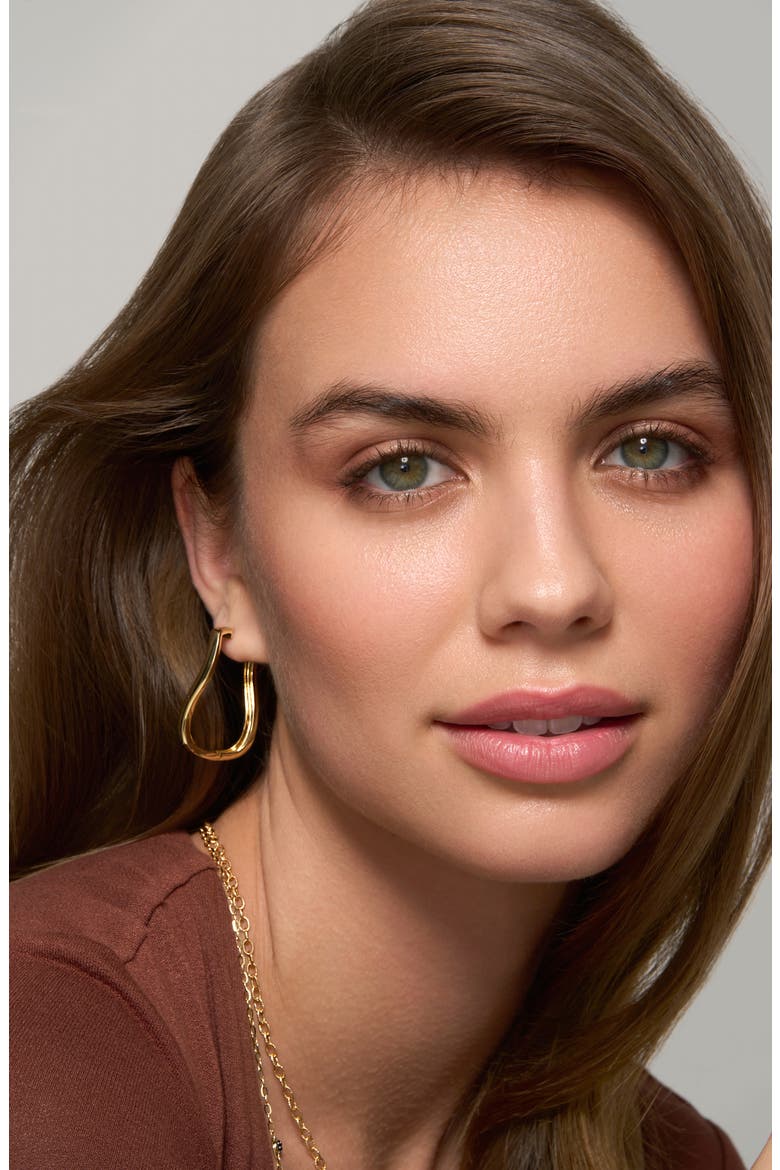 14K Gold Twist Hoop Earrings, Alternate, color, 14K YELLOW GOLD