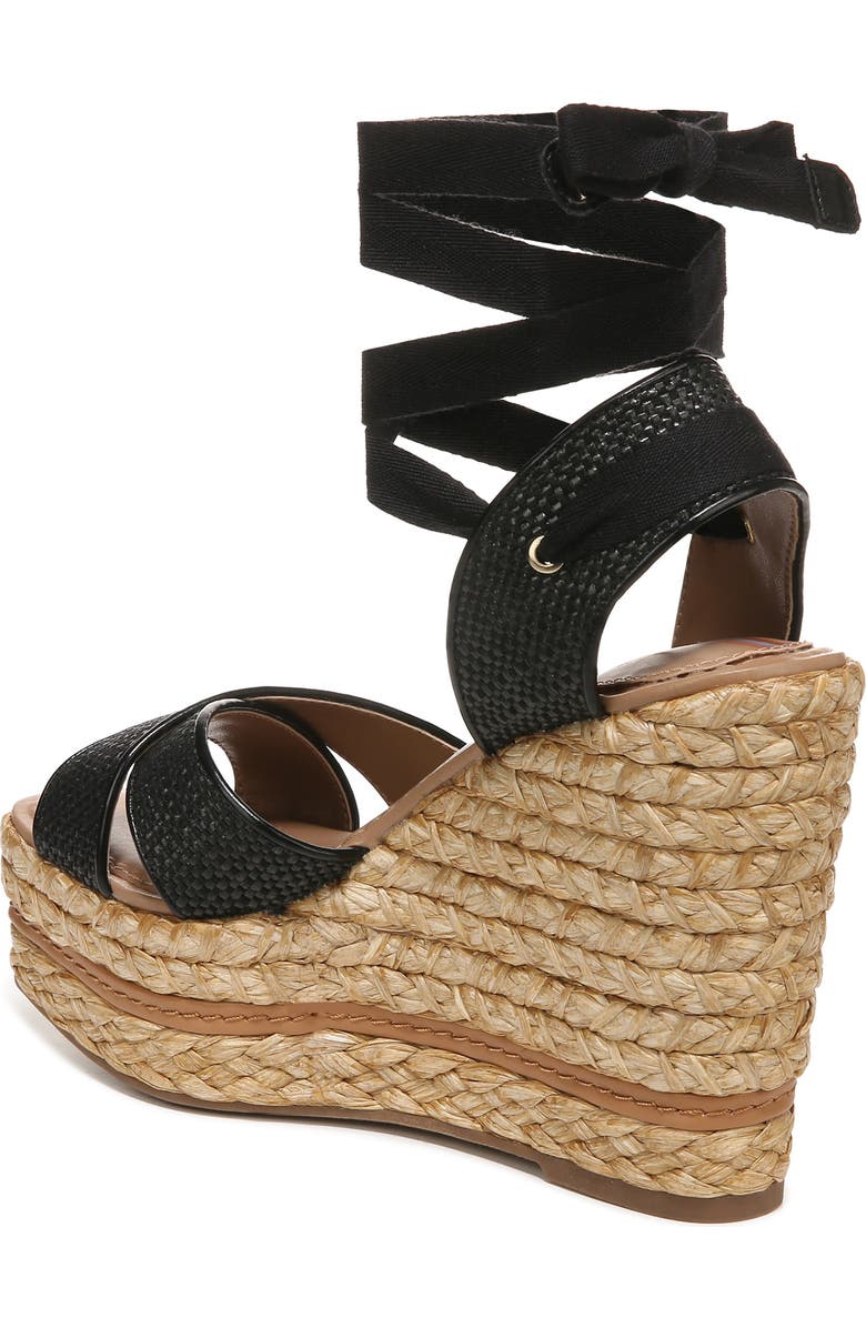 Sam Edelman Vaughn Ankle Wrap Espadrille Platform Wedge Sandal, Alternate, color,