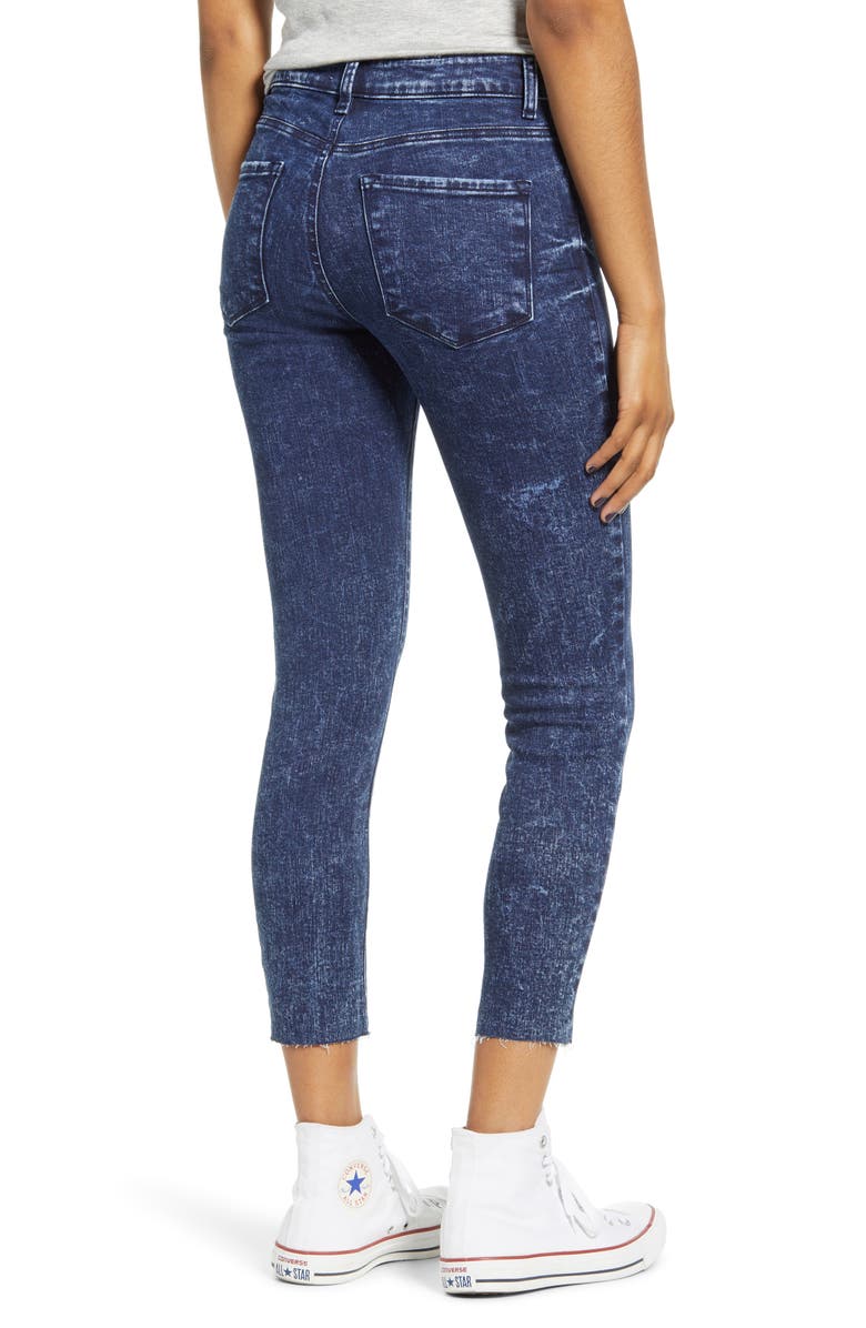 STS Blue Ellie High Rise Raw Hem Skinny Jeans, Alternate, color,