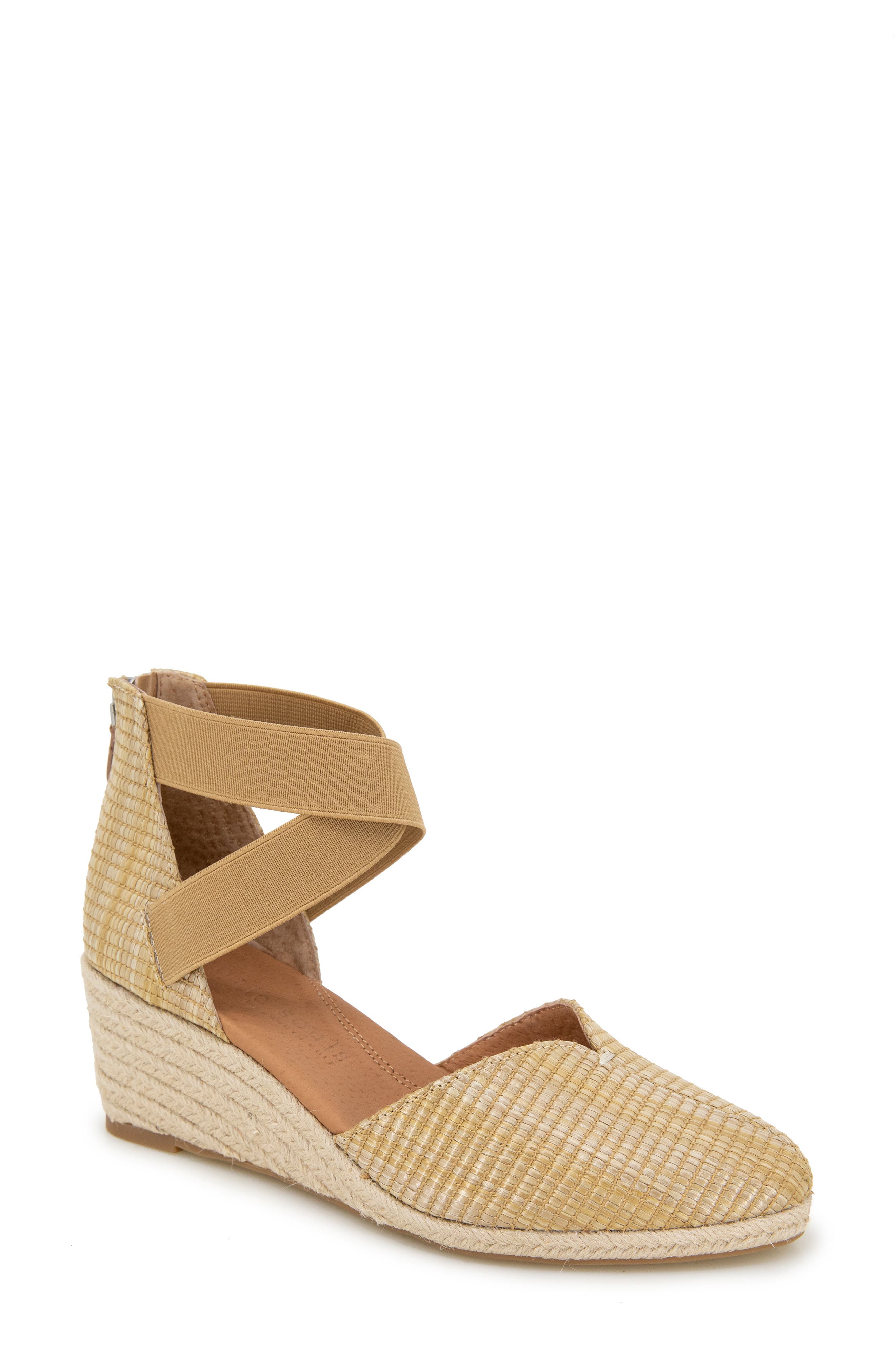 Gentle Souls Orya Espadrille Wedge Sandal, Main, color, Natural Raffia
