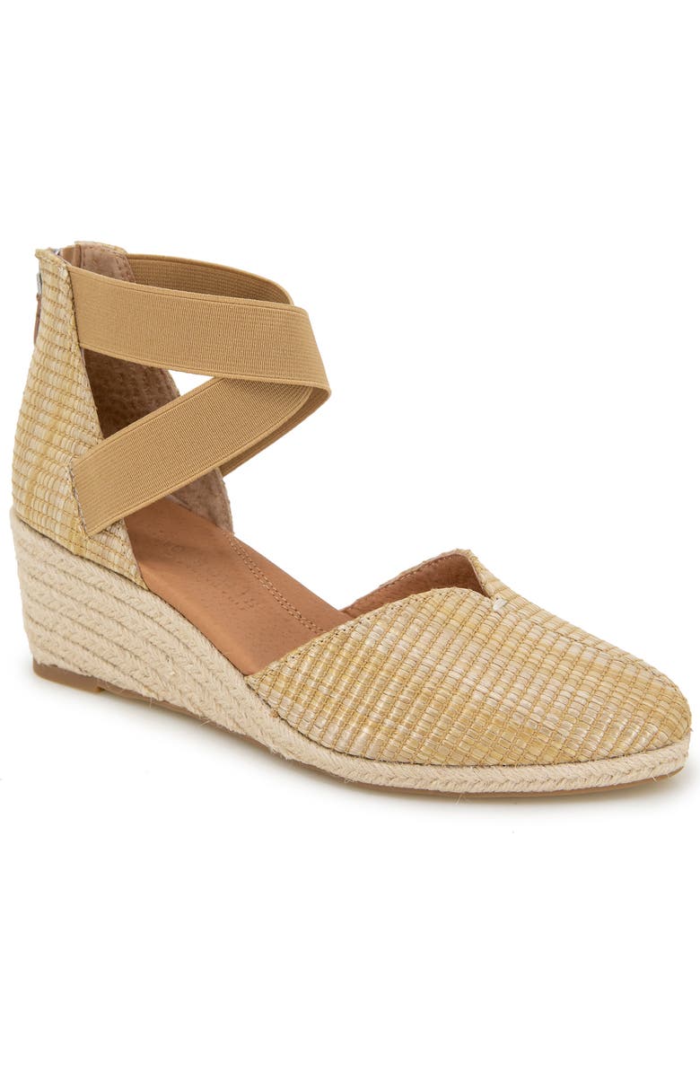 Gentle Souls Orya Espadrille Wedge Sandal, Main, color, Natural Raffia