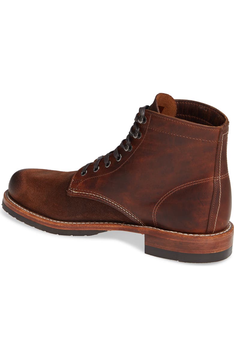 Wolverine 1000 Mile Evans Plain Toe Boot, Alternate, color,
