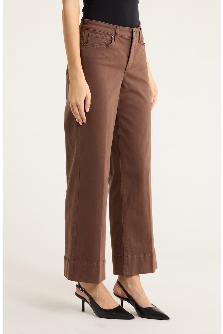 Teresa High Waist Wide Leg Ankle Jeans, Alternate, color, COFFEE BEAN