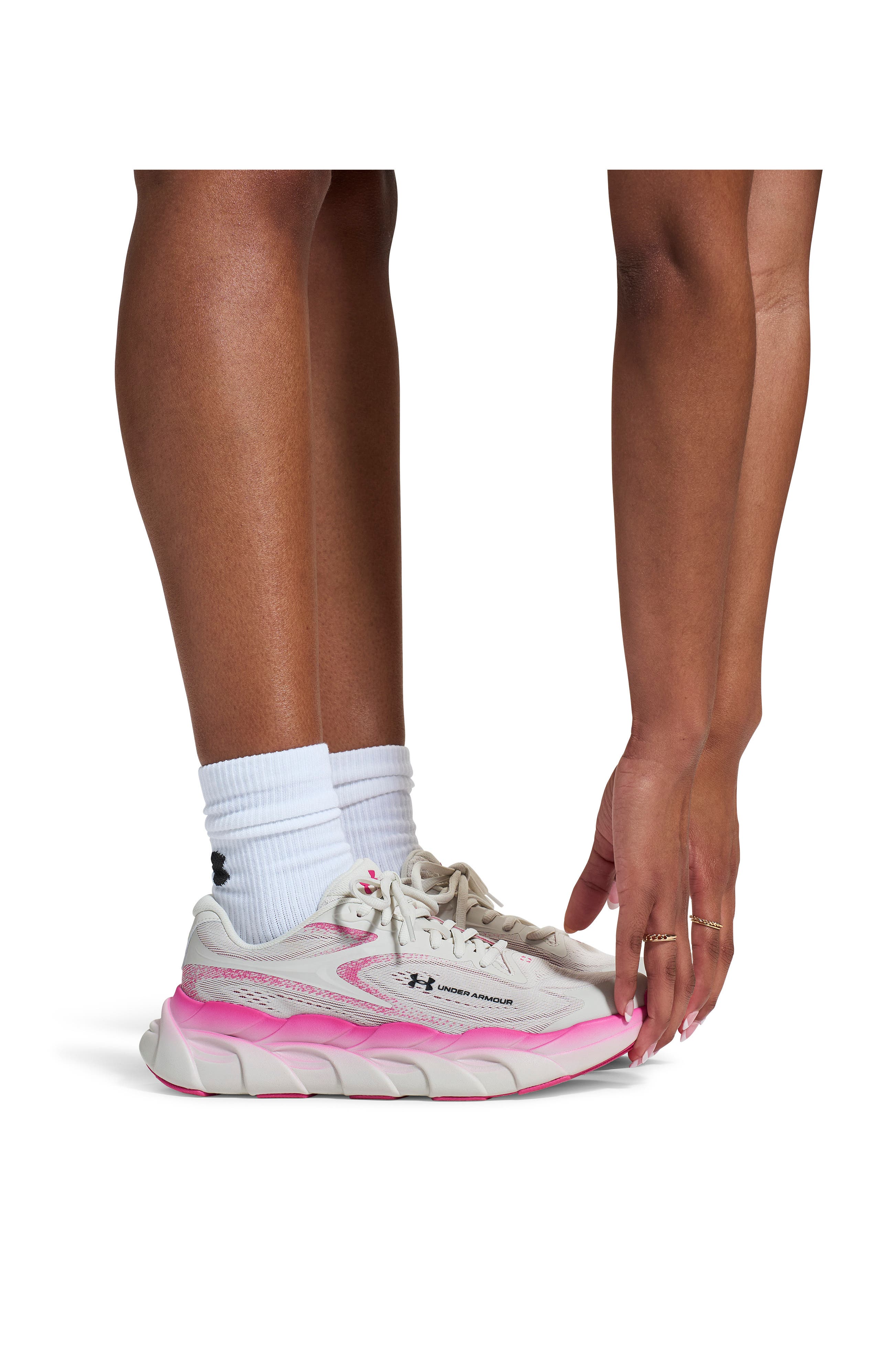 UA HB Runner 2 Running Shoe, Alternate, color, SUMMIT WHITE / VIRTUAL PINK