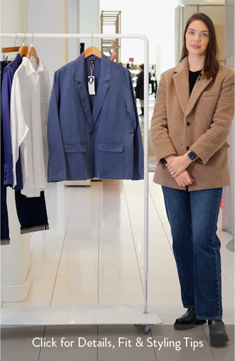 Organic Linen & Silk Blazer, sales video thumbnail