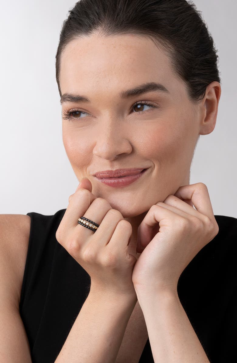 LAGOS Meridian 18k Gold Diamond Stacking Ring Set, Alternate, color, 